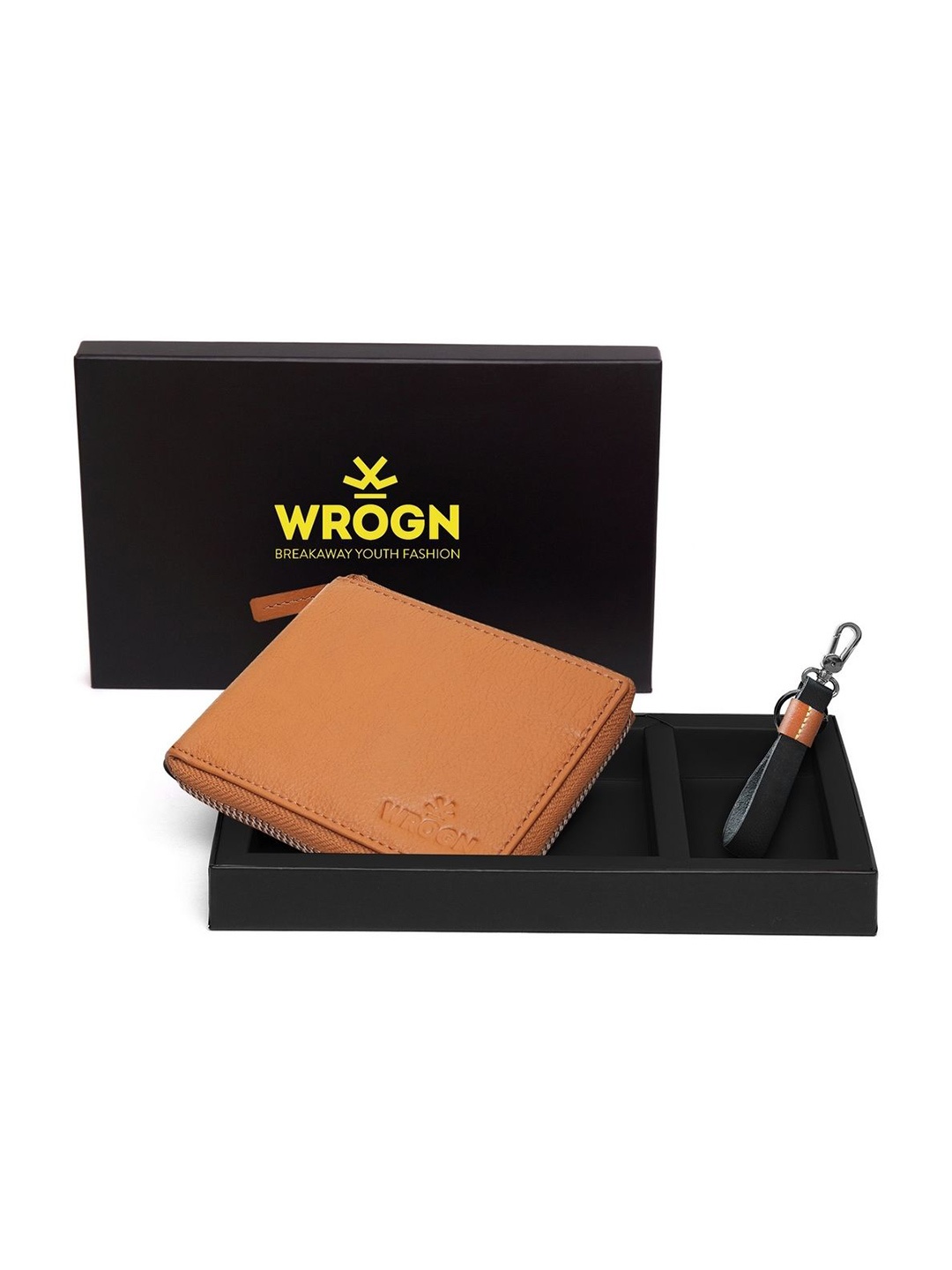 

WROGN Men Accessory Gift Set of, Tan