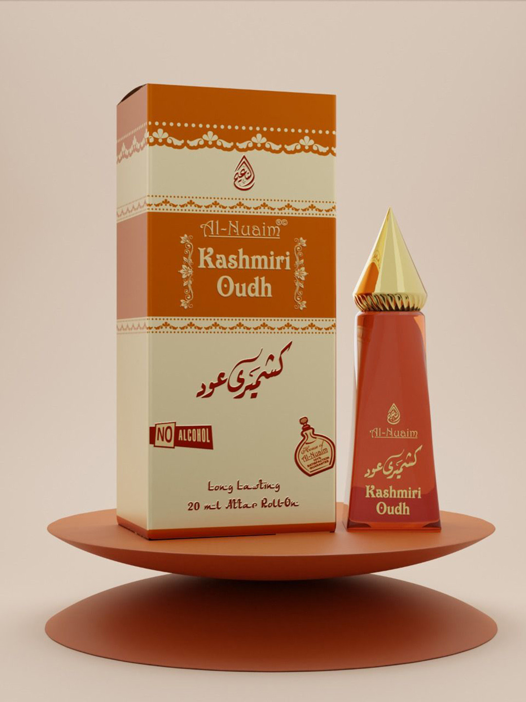 

Al-Nuaim Kashmiri Oudh Long Lasting Roll On Attar - 20 ml, Orange