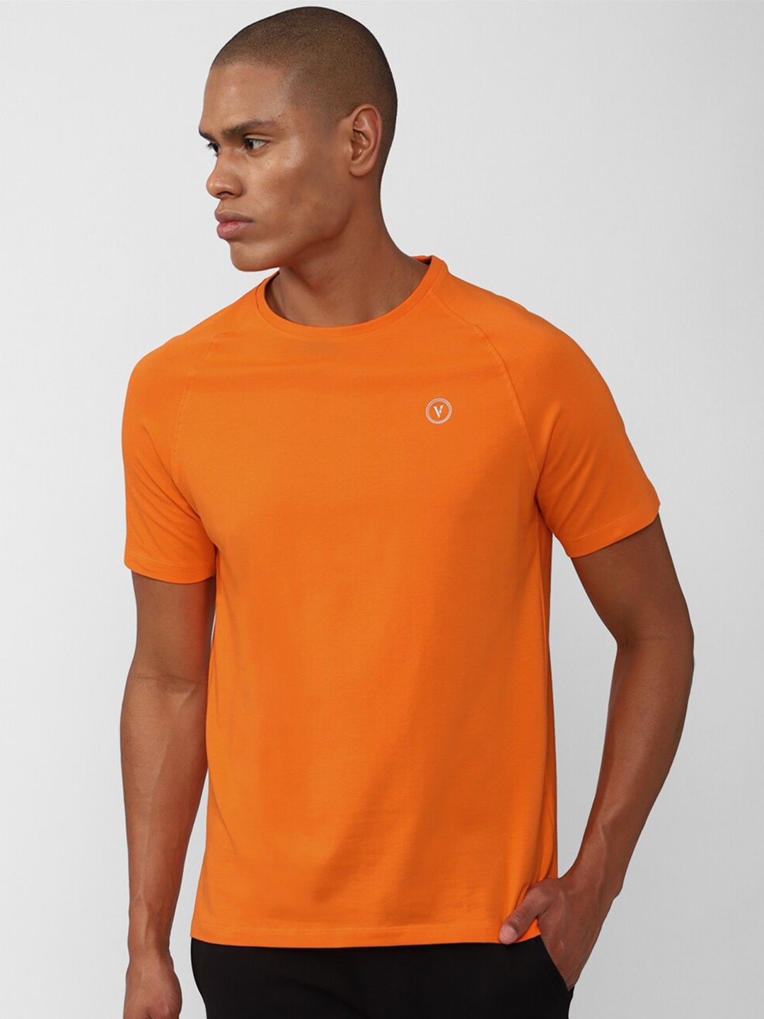 

Van Heusen Slim Fit Cotton Yoga T-shirt, Orange