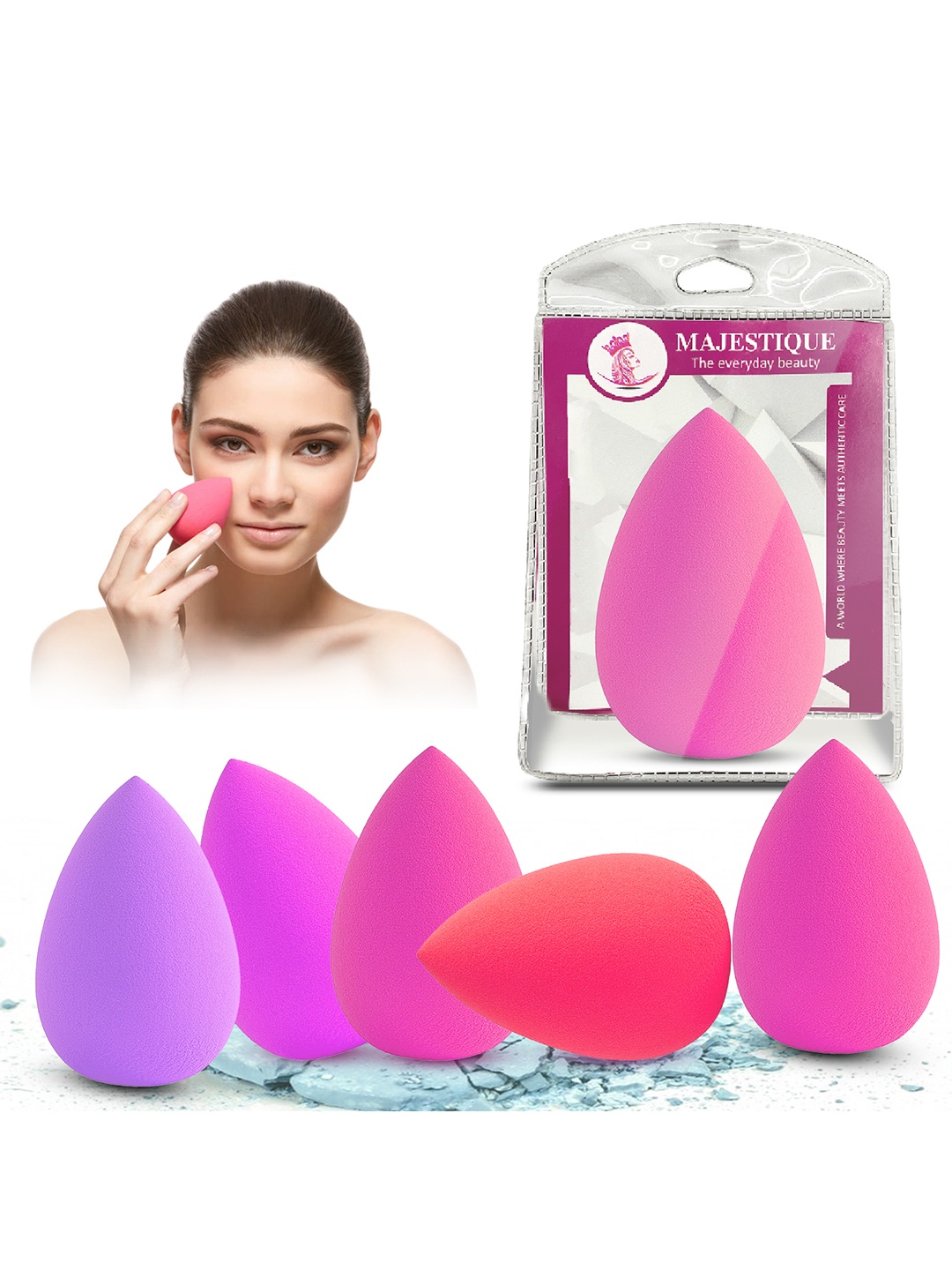 

MAJESTIQUE Make Up Blender Sponge, Red