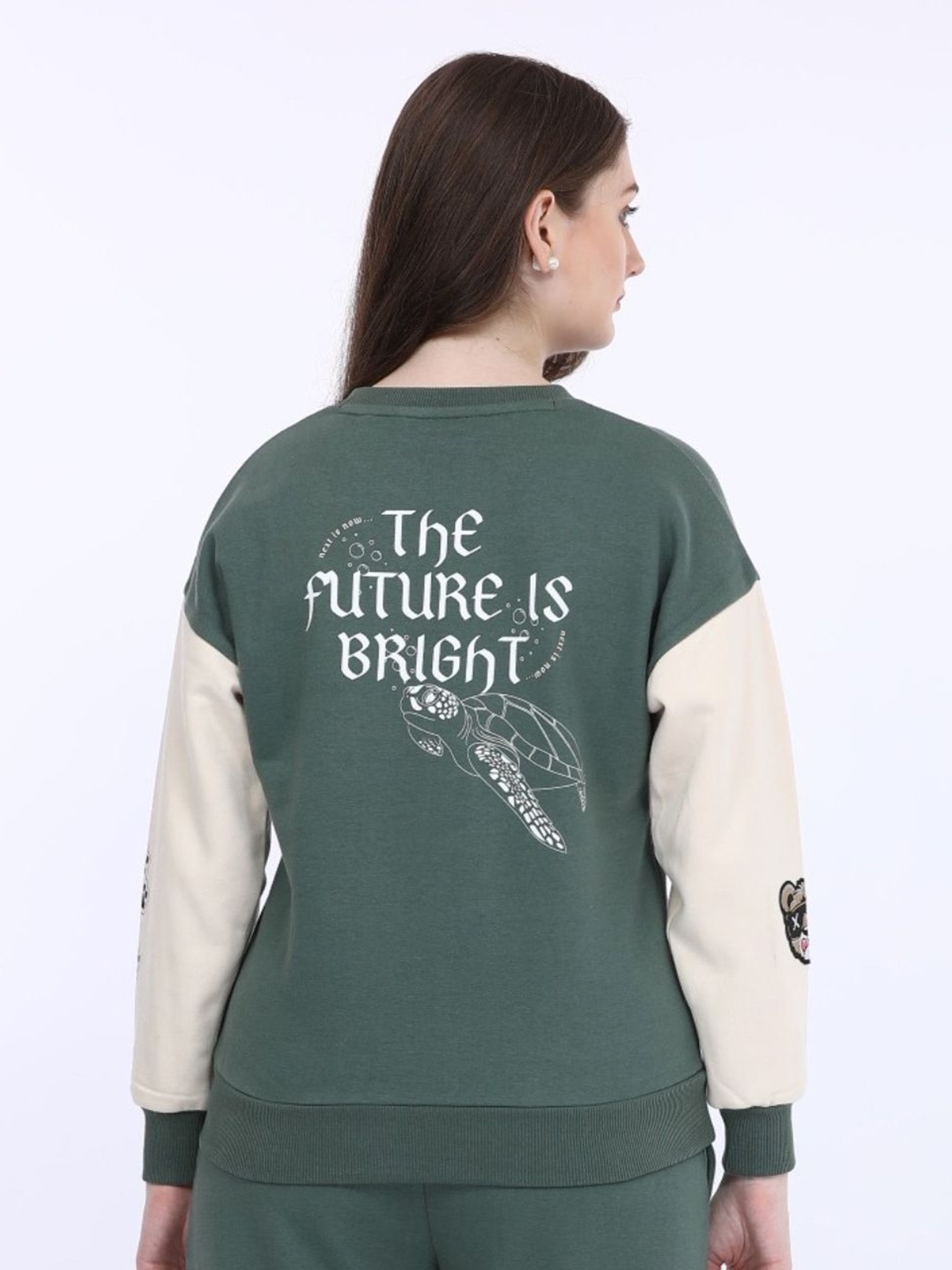 

MAYSIXTY Women Sweatshirt, Green