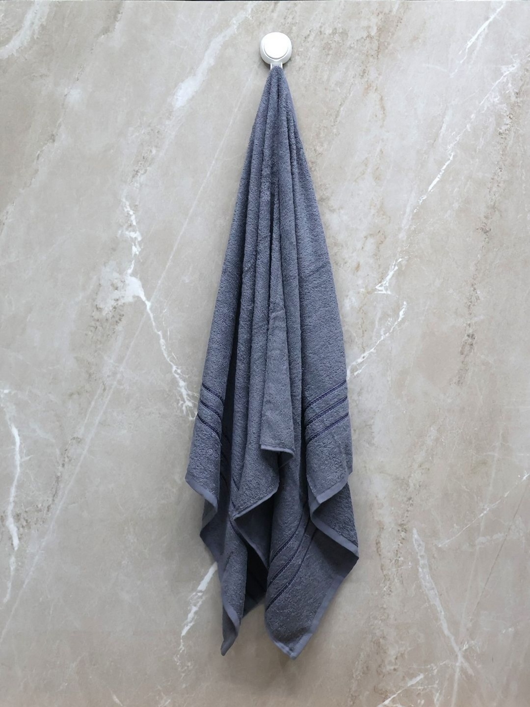 

BOMBAY DYEING Grey 4 Piece Cotton 400 GSM Towel Set