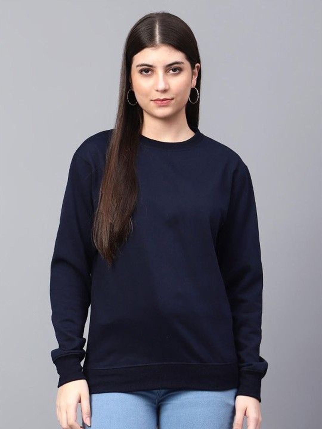 

TABADTOD Women Sweatshirt, Navy blue