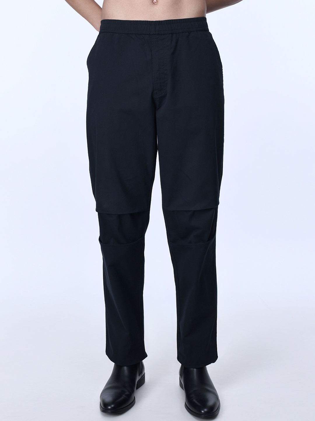 

Tailoraedge Men Relaxed regular trousers, Black