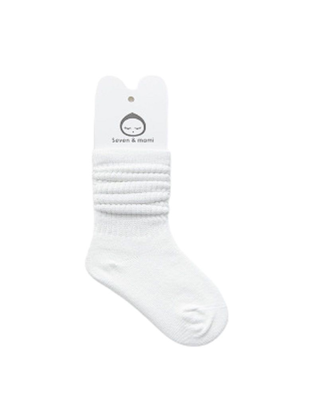 

AHC Textured Pure Cotton Calf Length Socks, White