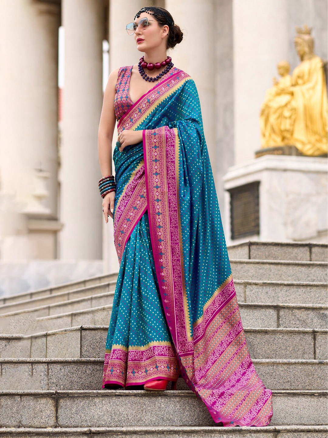 

MySilkLove Woven Design Banarasi Saree, Blue