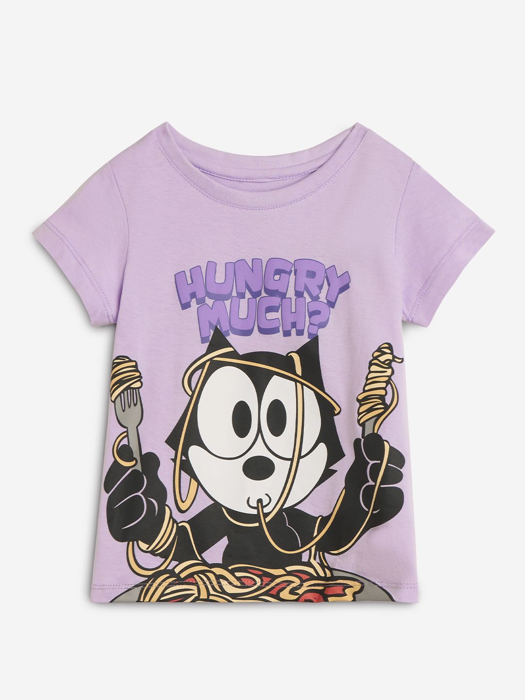 

The Souled Store Girls Printed T-shirt, Lavender