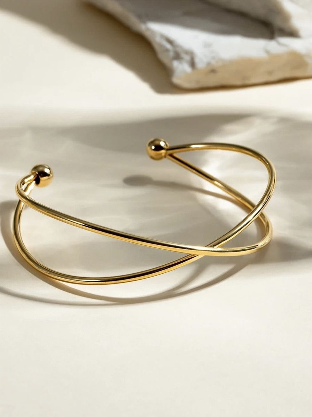 

Dorada Jewellery Twist Gold-Plated Cuff Bracelet