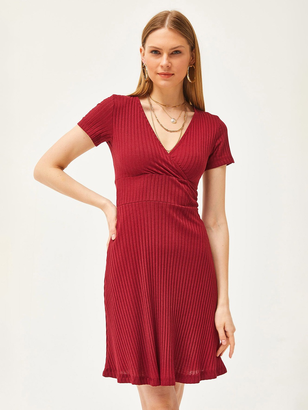 

Olalook Fit & Flare Dress, Na