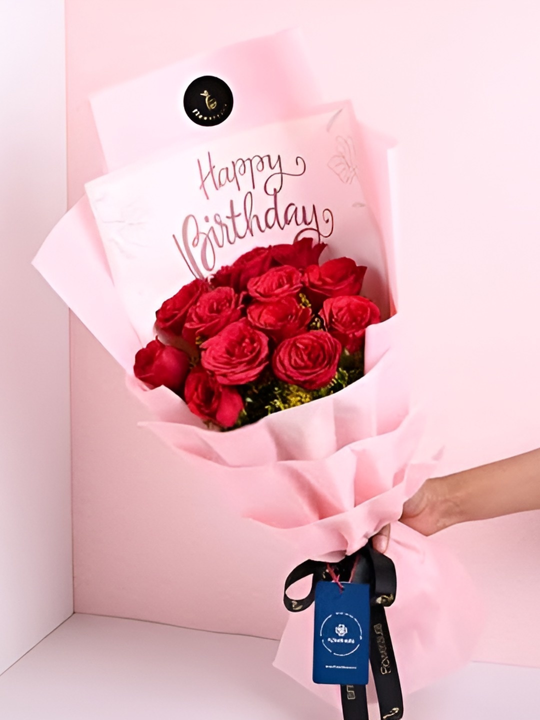 

Floweraura Red & Pink 12 Pieces Fresh Rose Bouquet