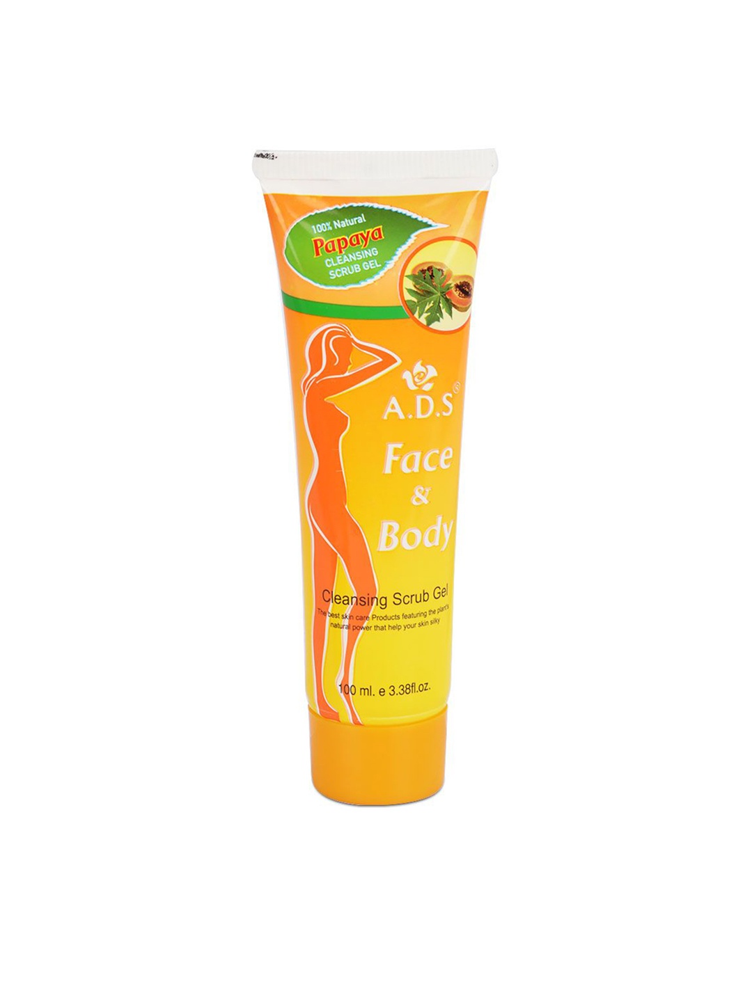 

A.D.S Papaya Face & Body Cleansing Scrub Gel- 100ml, White