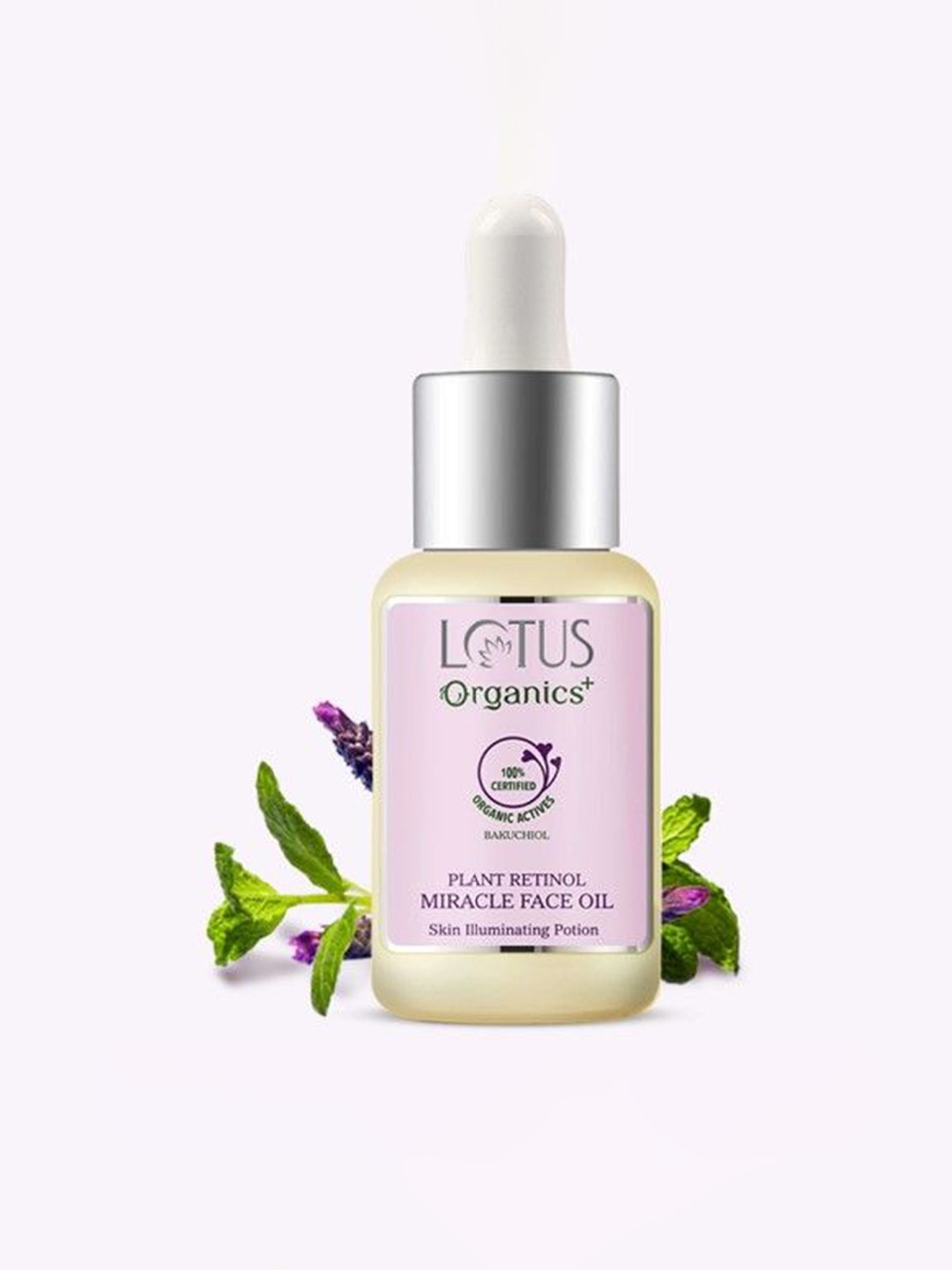 

Lotus Organics+ Bakuchiol Plant Retinol Miracle Facial Oil - 15 ml, Purple