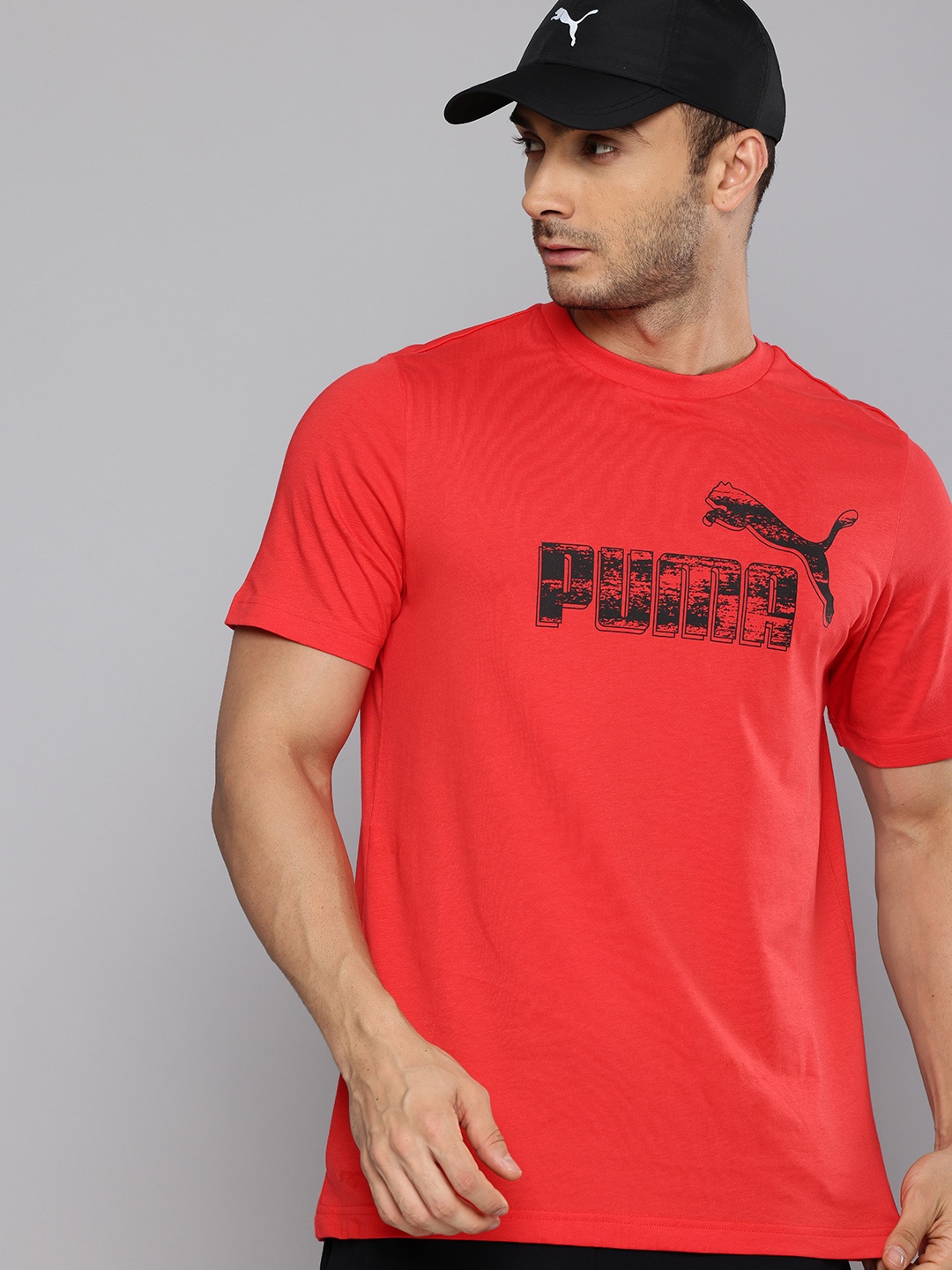 

Puma GRAPHICS No. 1 Logo Pure Cotton T-shirt, Red