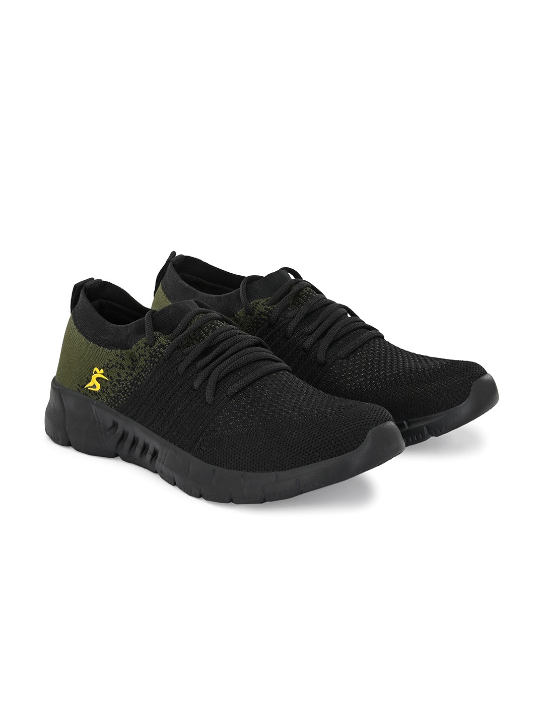 

San Frissco Men Mesh Non-Marking Running Shoes, Black