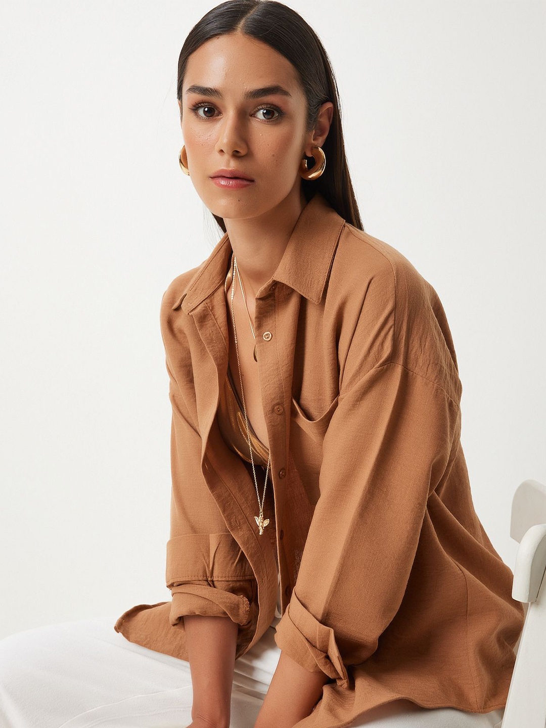 

Happiness istanbul Women Opaque Casual Shirt, Na