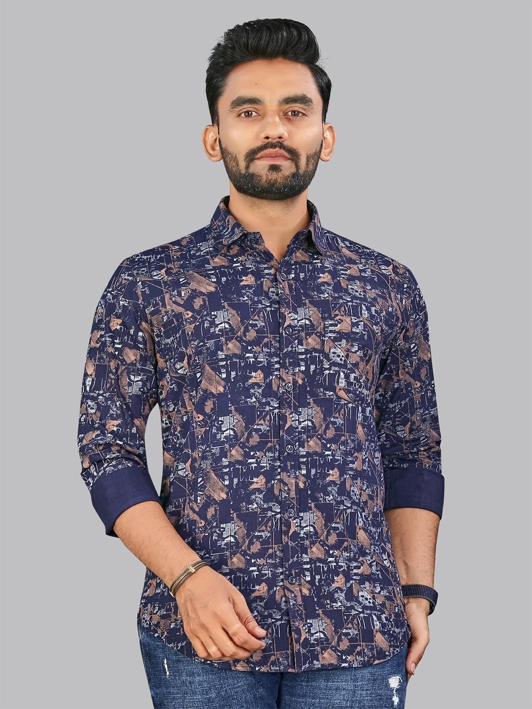 

ADWYN PETER Men Classic Floral Opaque Printed Casual Shirt, Multi