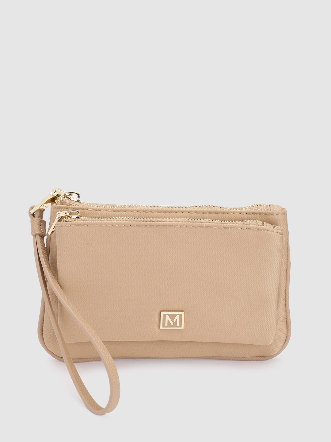 

MANGO Women Zip Around Wallet, Beige