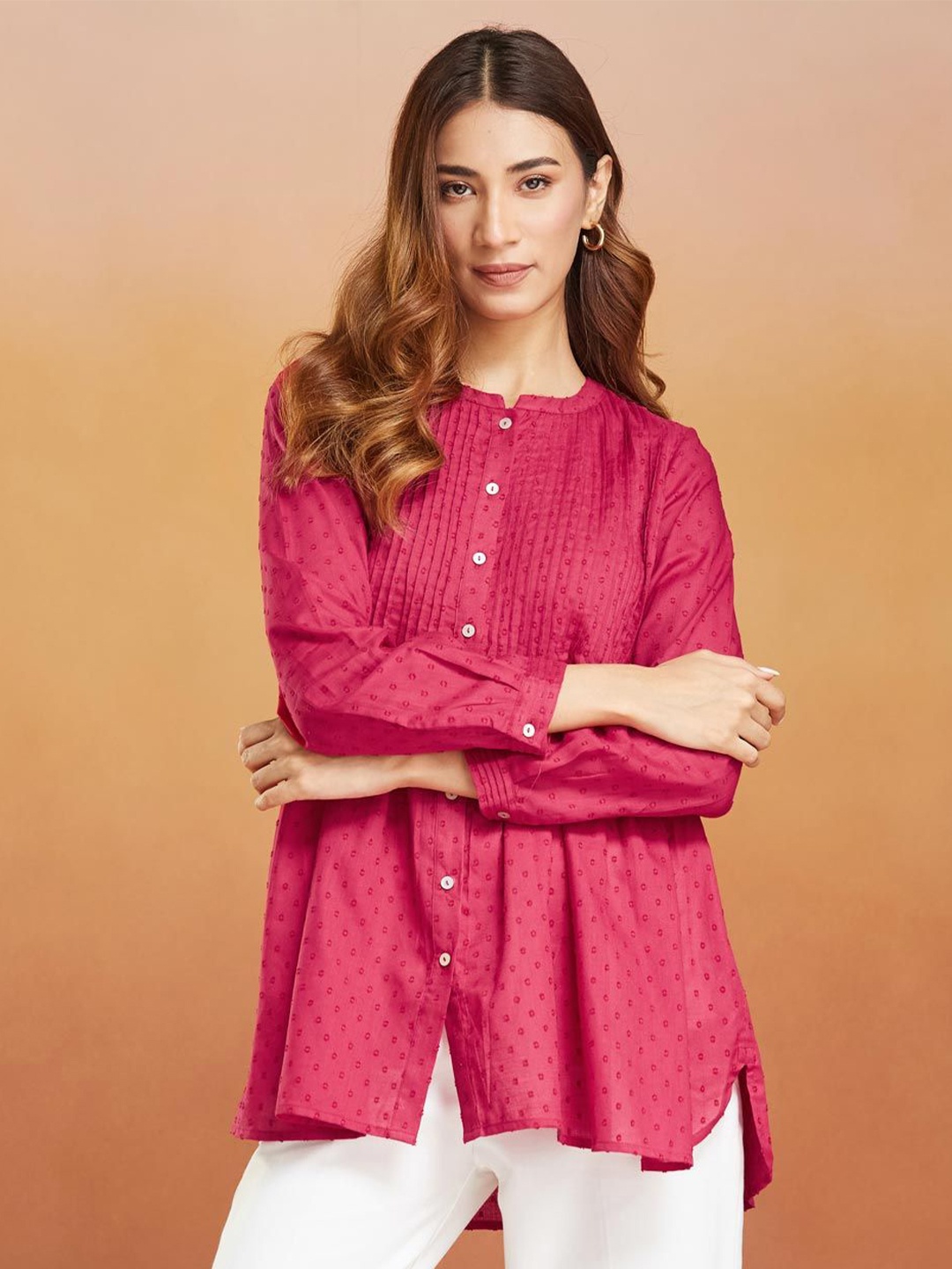 

Fabindia Tunic, Pink
