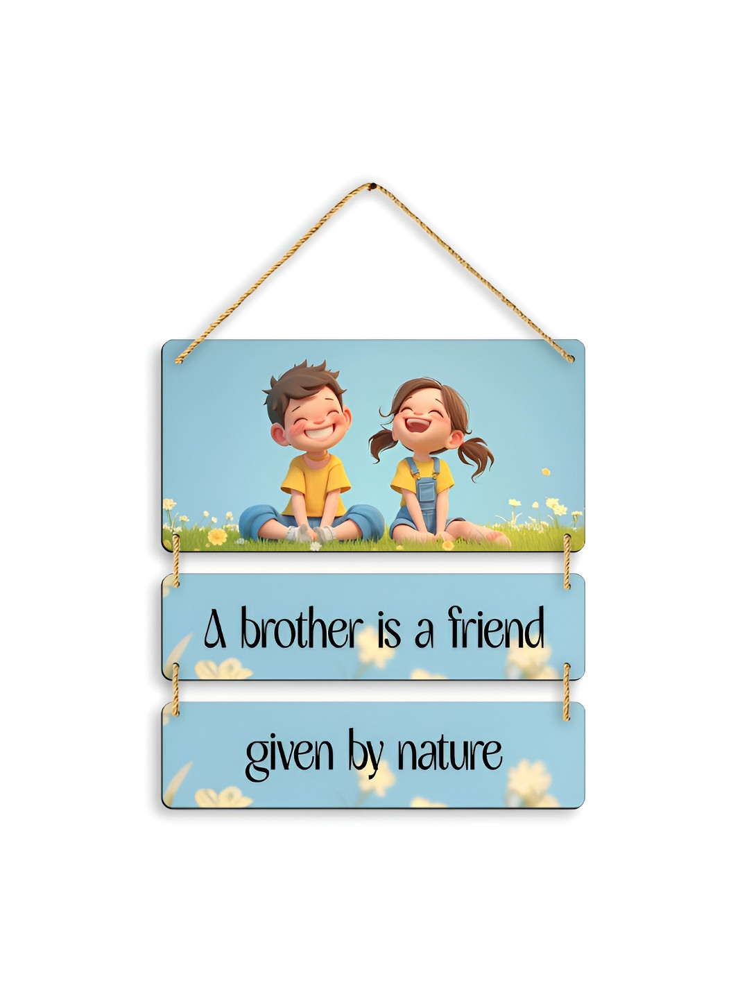 

CLAWCRAFTS Blue & Black Quotes Modern Printed Wooden Wall Hangings