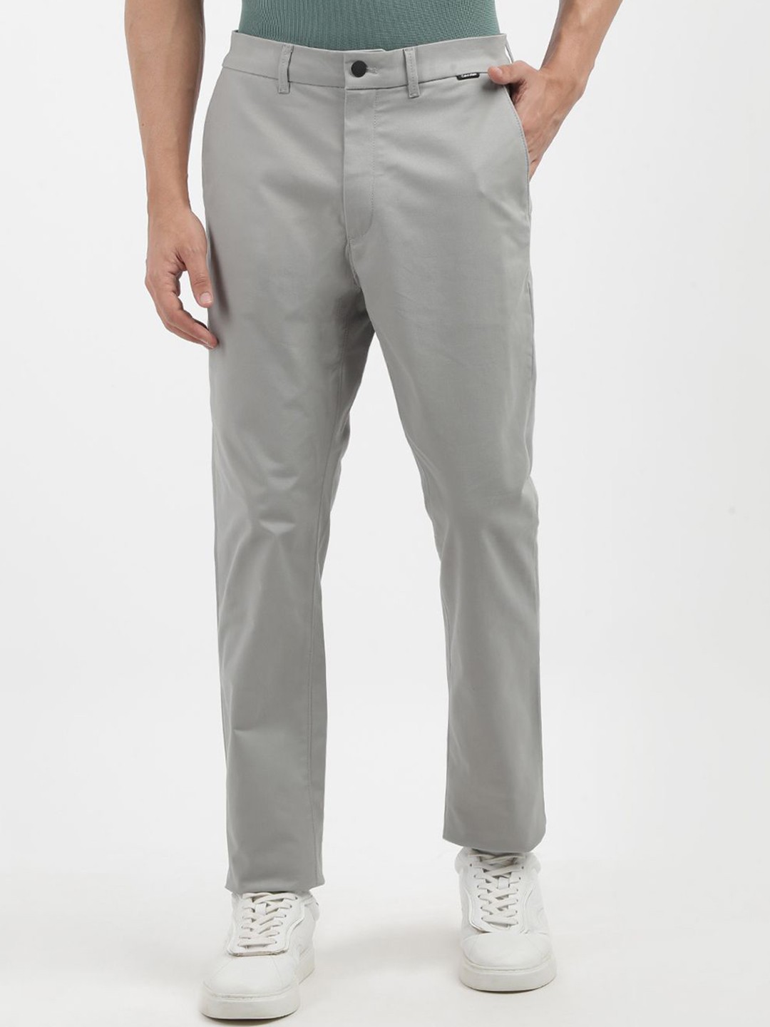 

Calvin Klein Jeans Men Slim Fit Chinos, Grey