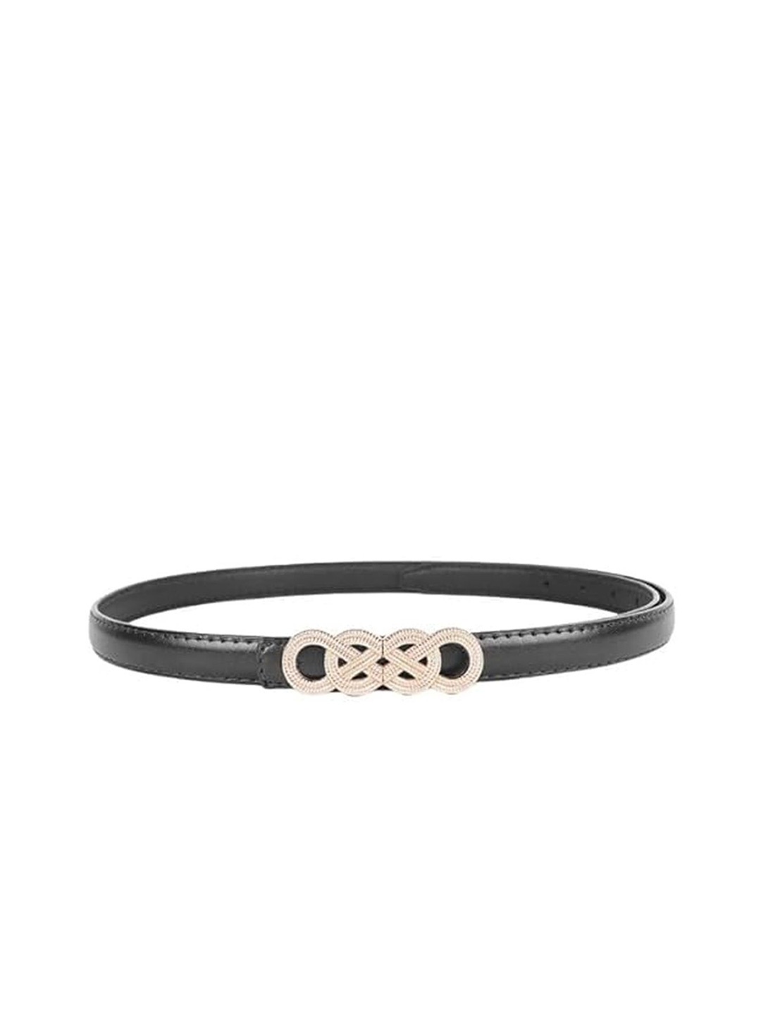 

SAZARA Women Leather Solid Belt, Black