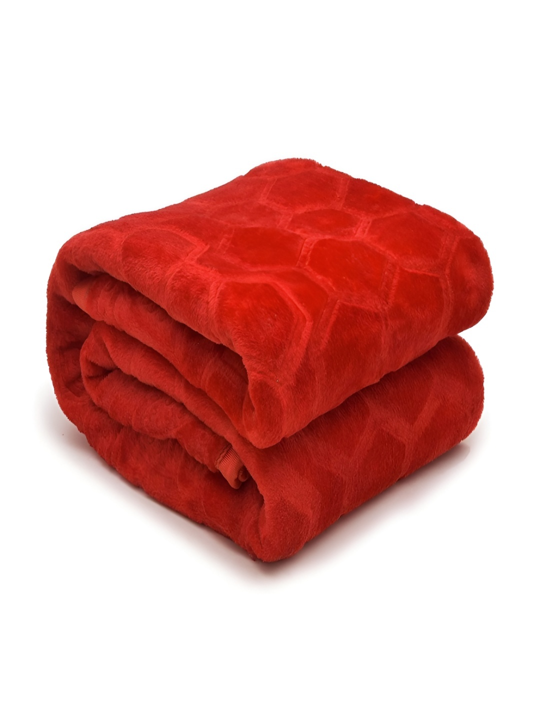 

tundwal's Red Geometric Printed Mink Heavy Winter Double Bed Blanket
