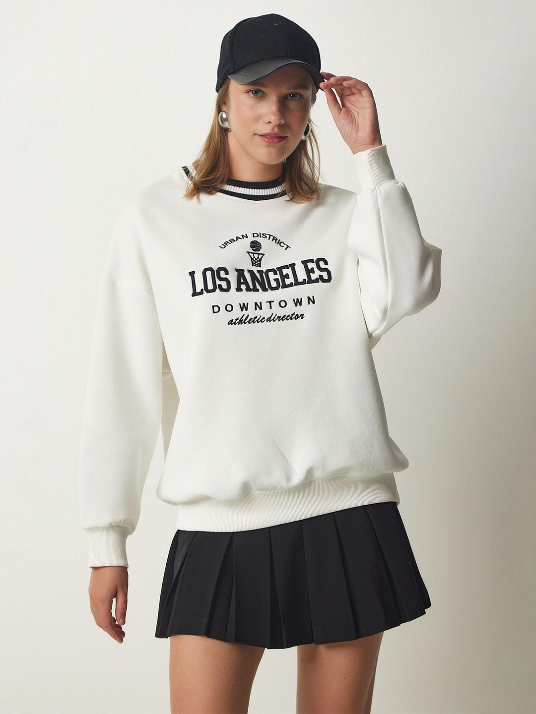 

Happiness istanbul Women Printed Sweatshirt, Na