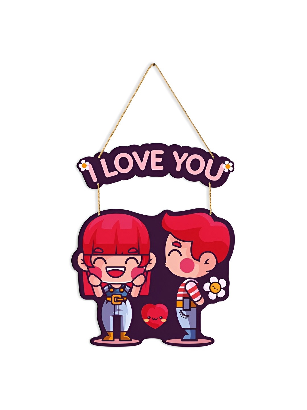

CLAWCRAFTS Red & Pink Wood Wall Art