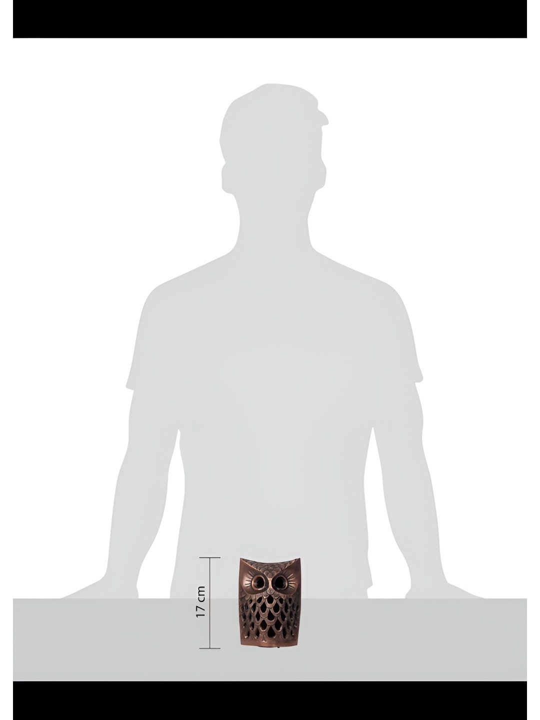 

House of Sajja Copper-Toned Candle Holder