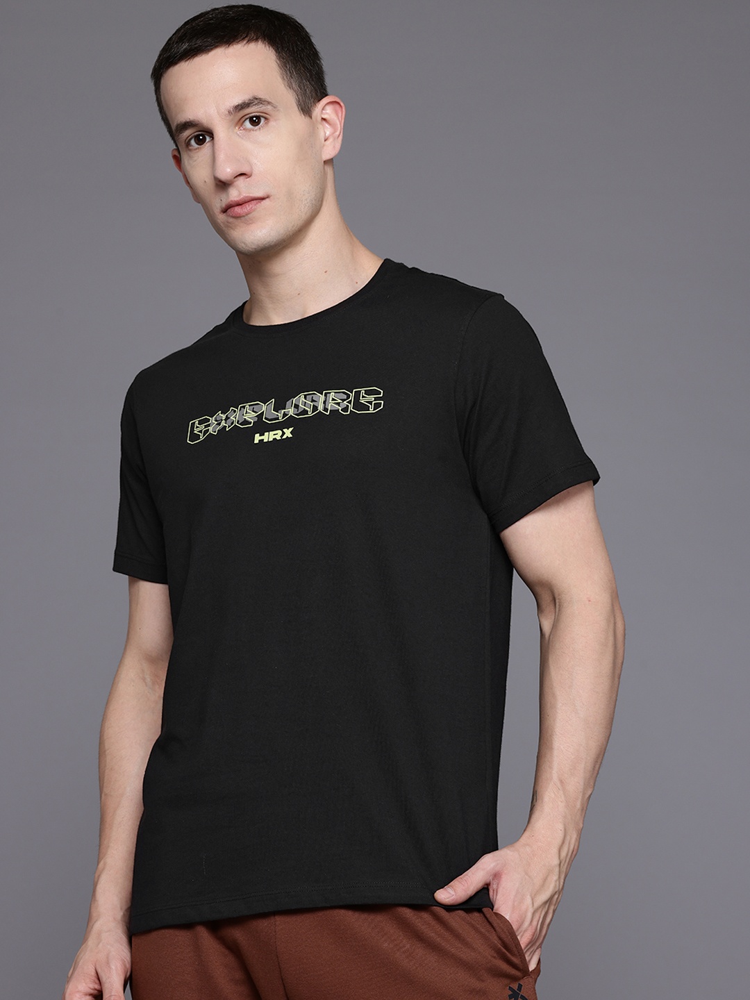 

HRX by Hrithik Roshan Printed Lifestyle T-shirt, Black