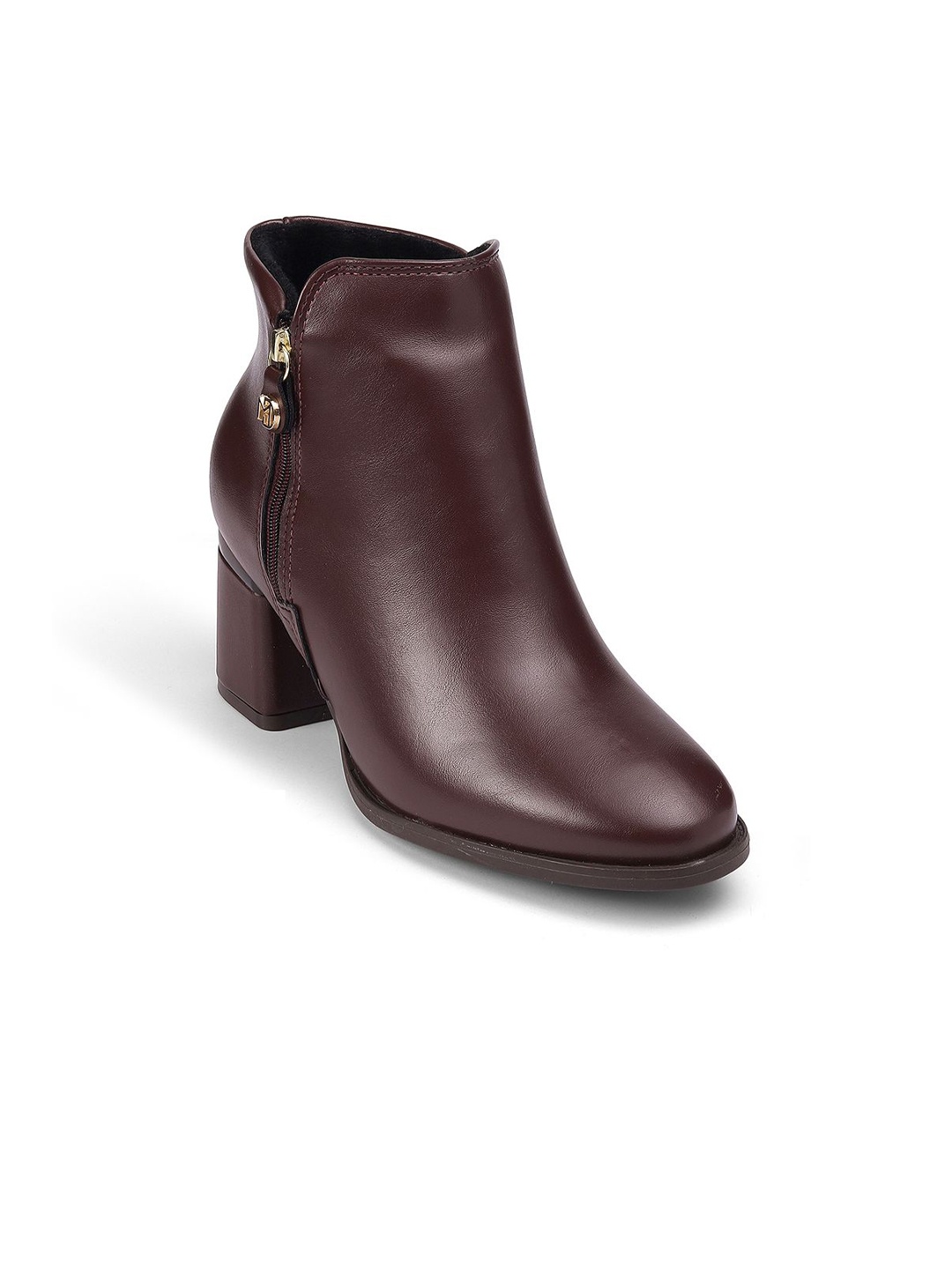 

MODARE Women Mid-Top Slip-On Boots, Brown
