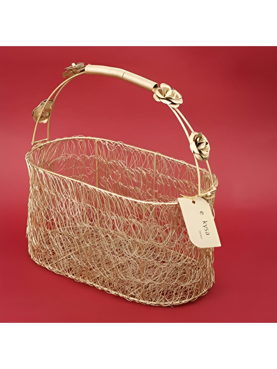 

e kysa Gold-Toned Meshwire Multipurpose Basket