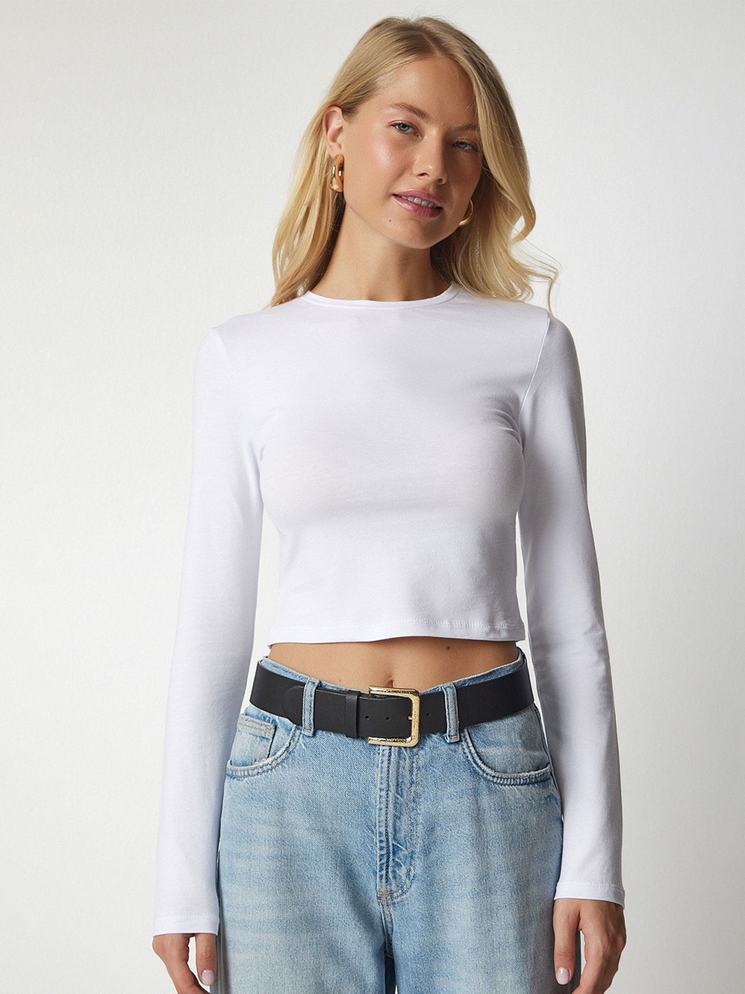

Happiness istanbul Cotton Crop Top, Na