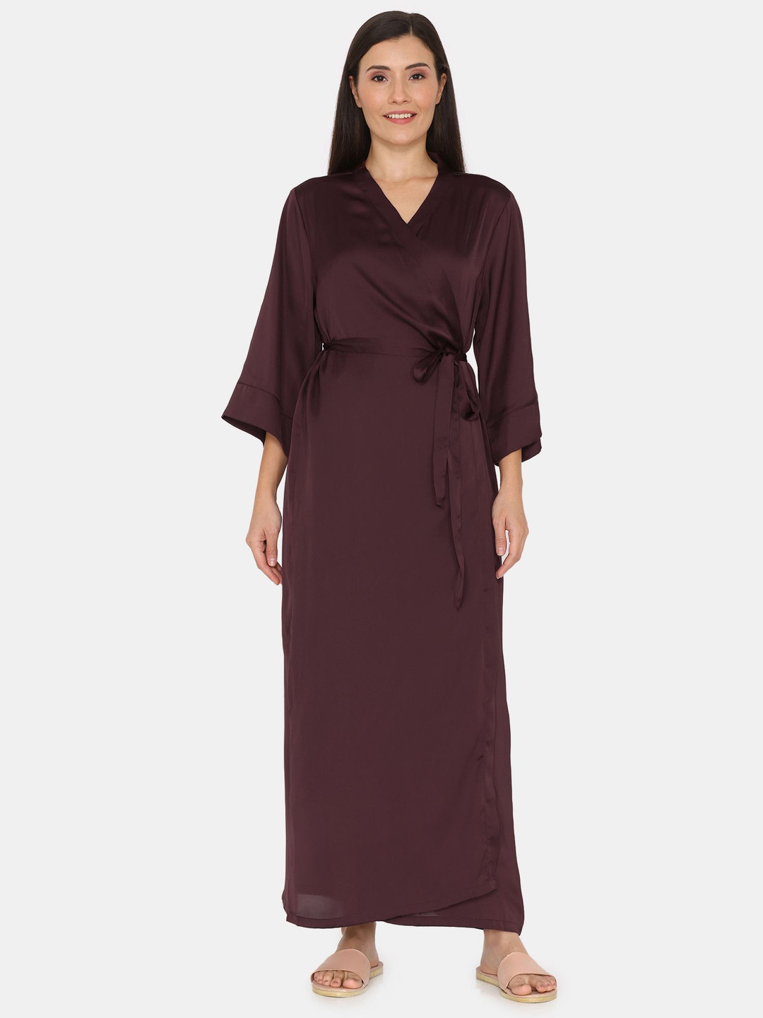 

Zivame Maxi Nightdress, Brown