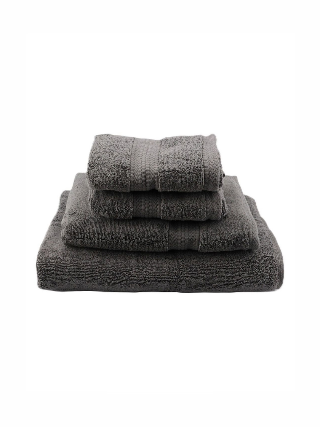 

BOMBAY DYEING Grey 4 Piece Cotton 600 GSM Towel Set