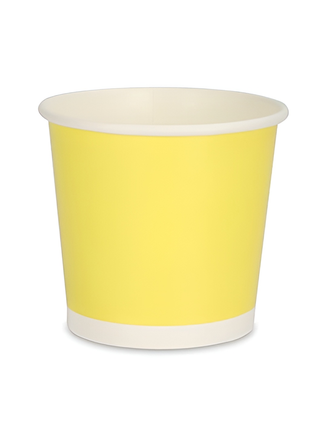 

e kysa 5-Pcs Yellow Paper Disposable Tea/Coffee Cups-150 ml Each