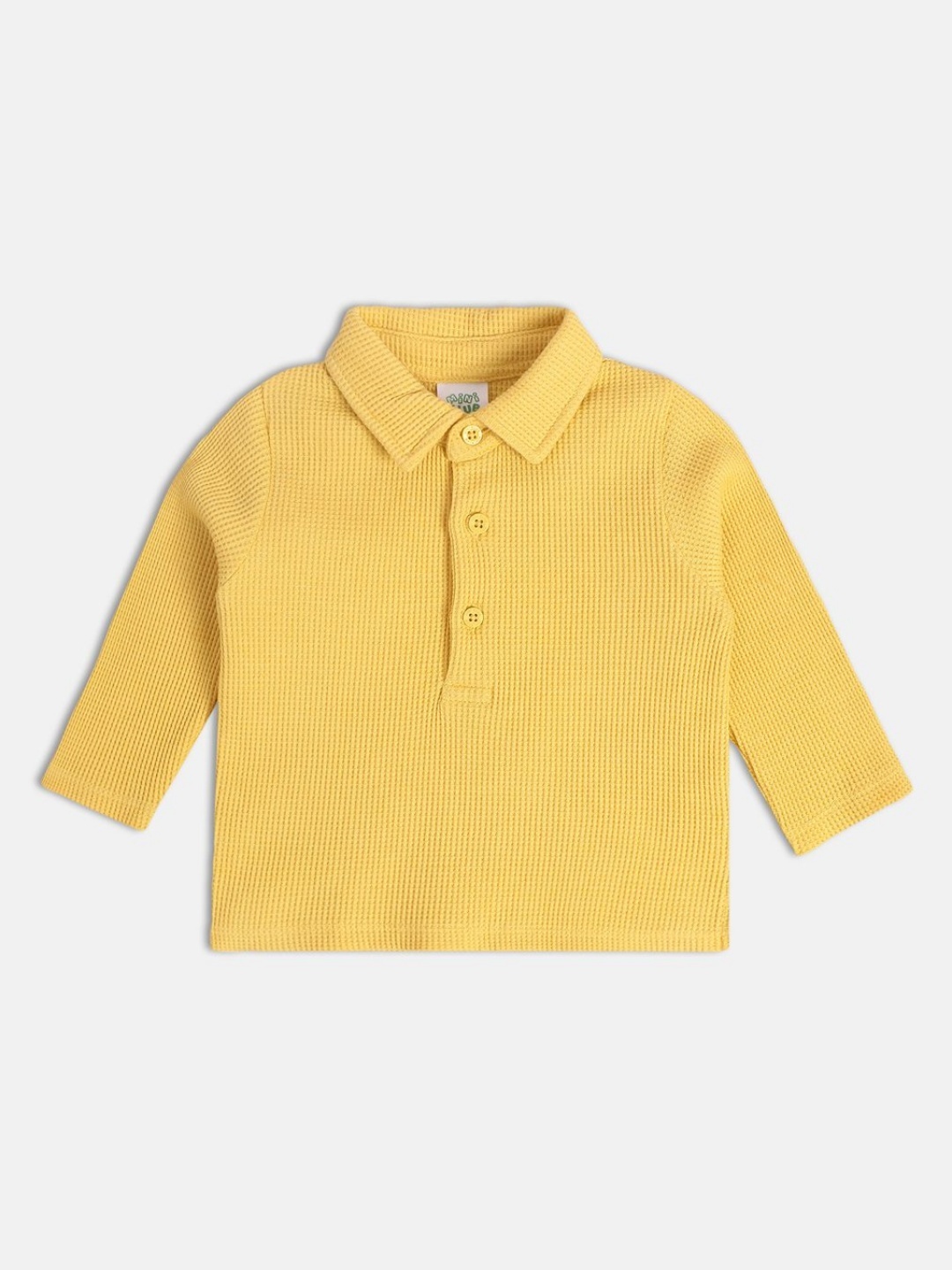 

MINI KLUB Boys Solid Polo Collar Cotton T-Shirt, Yellow