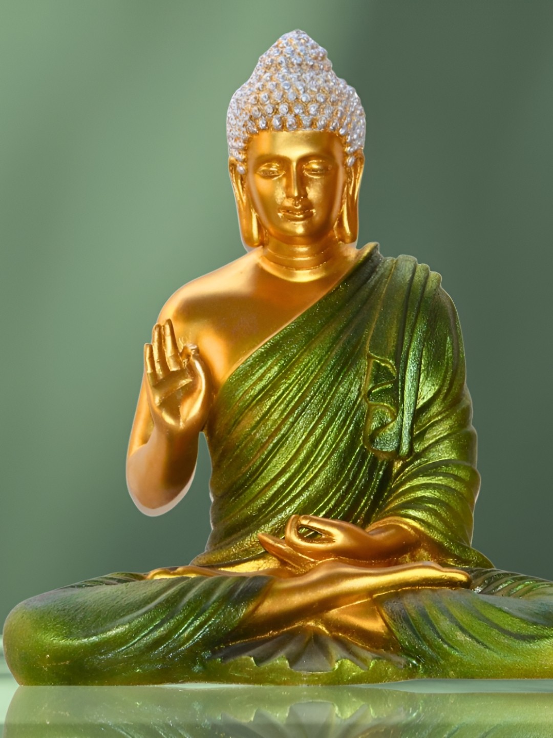 

BECKON VENTURE Gold-Toned Buddha Idol Showpiece