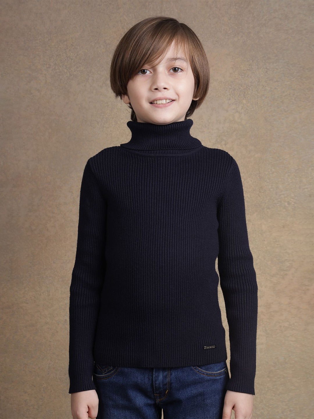 

One Friday Boys Ribbed Pullover, Navy blue
