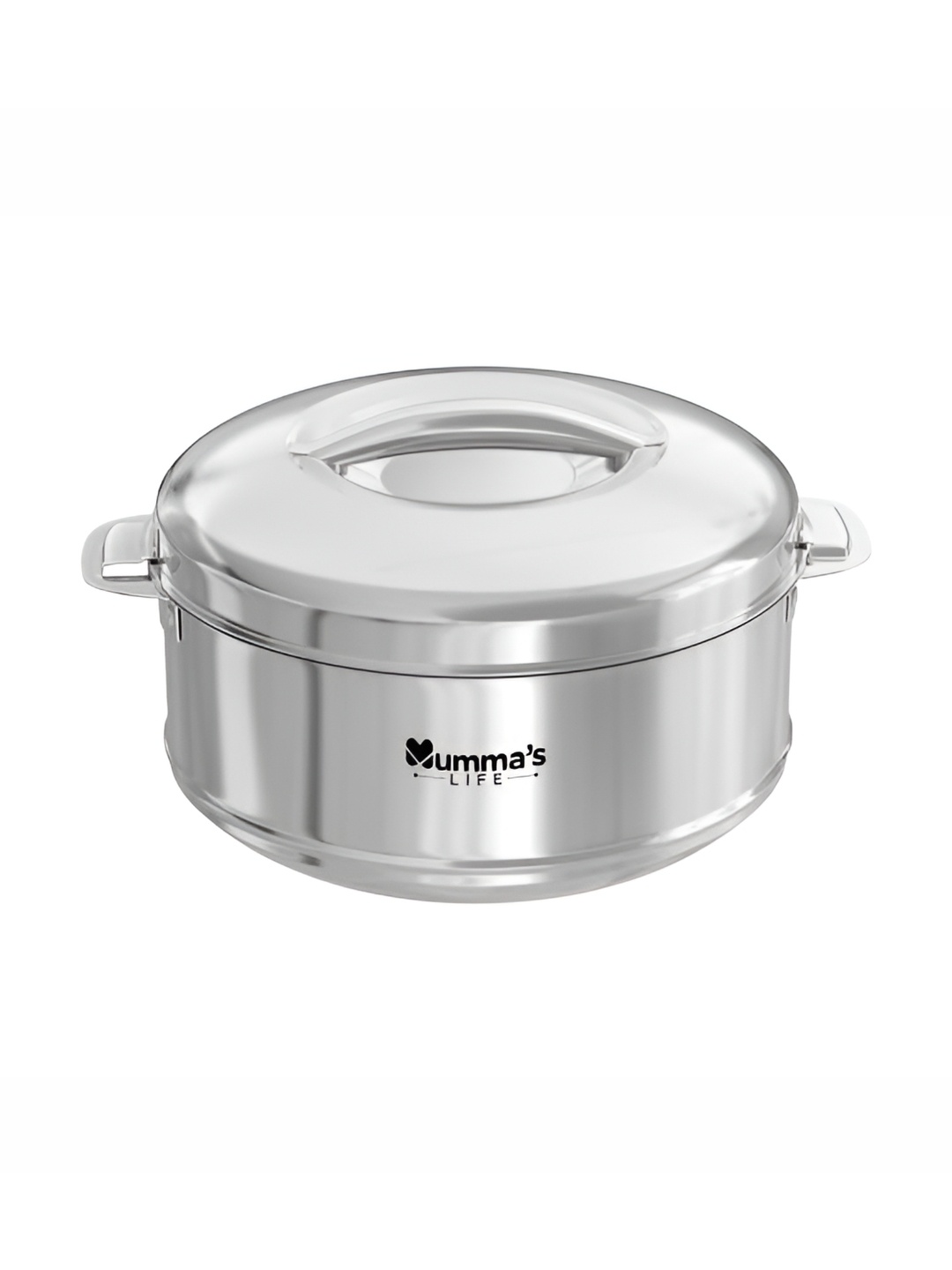 

Mumma's Life Silver-Toned Stainless Steel Double Walled Thermal Casserole With Lid