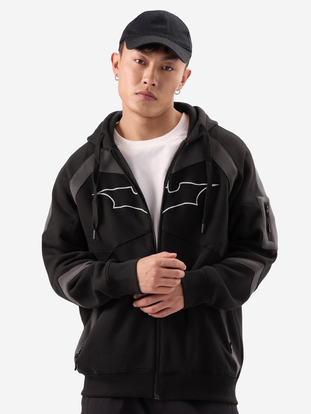 

The Souled Store Batman Men Printed Hoodies, Black