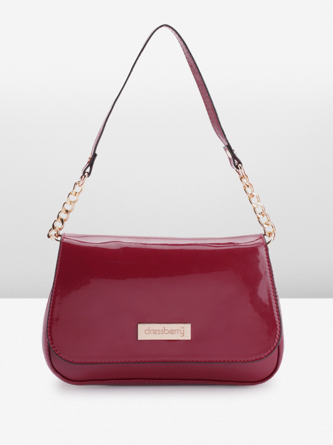 

DressBerry Structured Shoulder Bag, Maroon