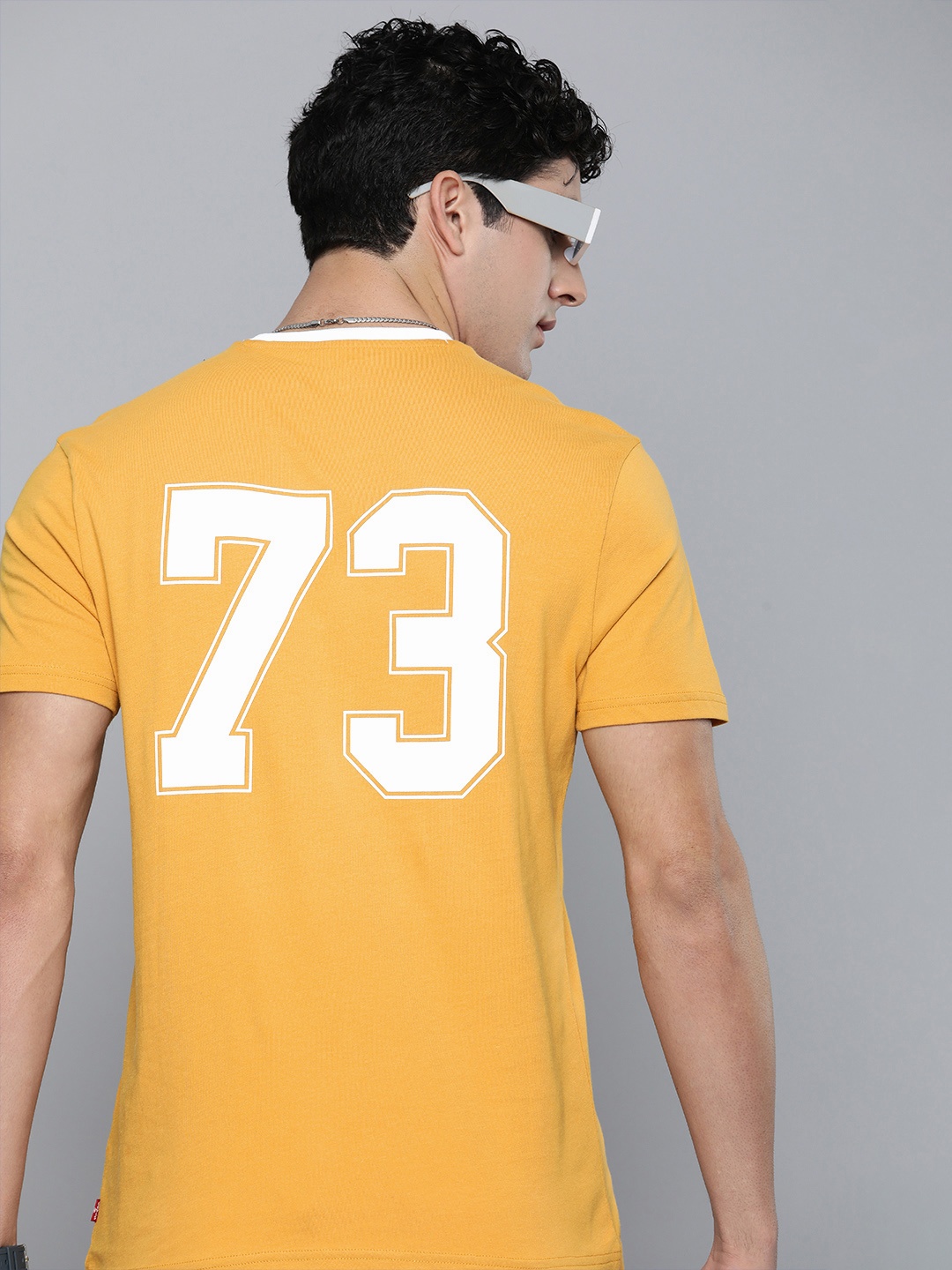 

Levis Varsity Printed Pure Cotton T-shirt, Yellow