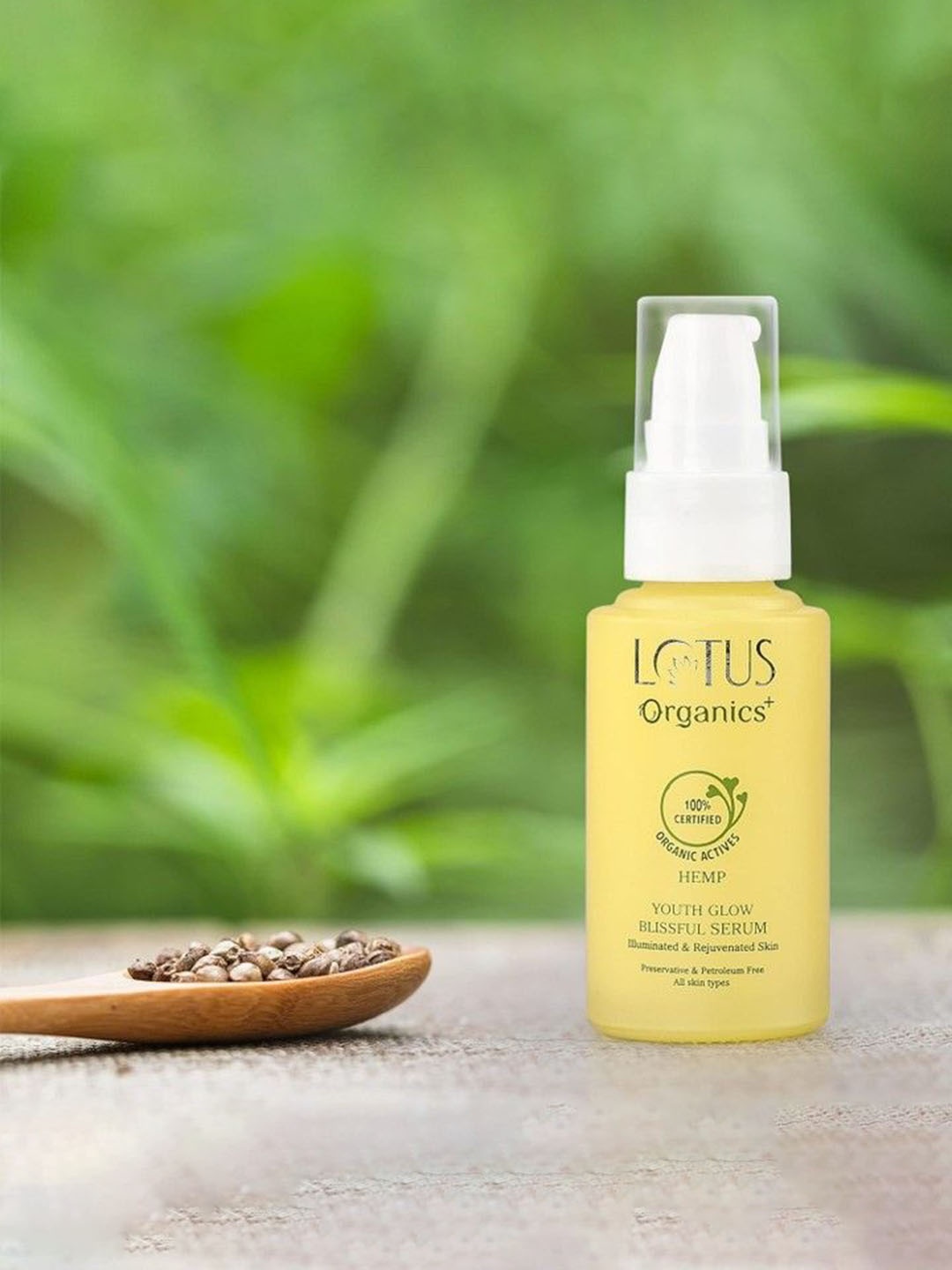 

Lotus Organics+ Youth Glow Blissful Face Serum - 30 ml, Cream