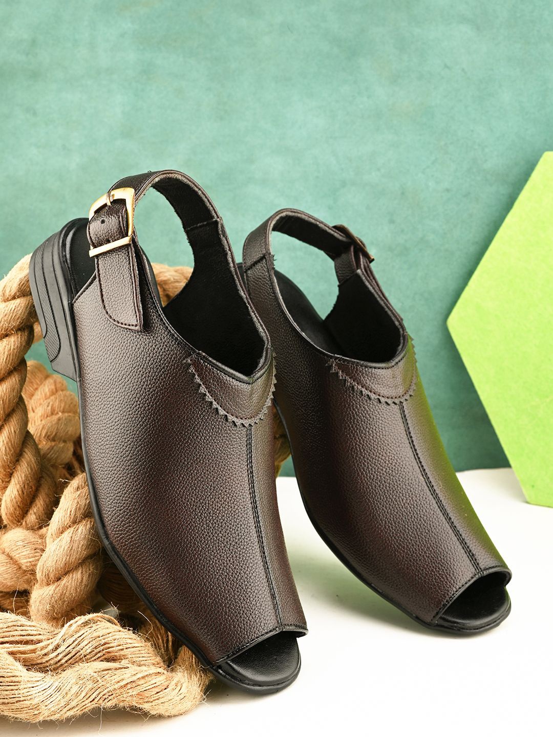 

Provogue Men Shoe-Style Sandals, Brown