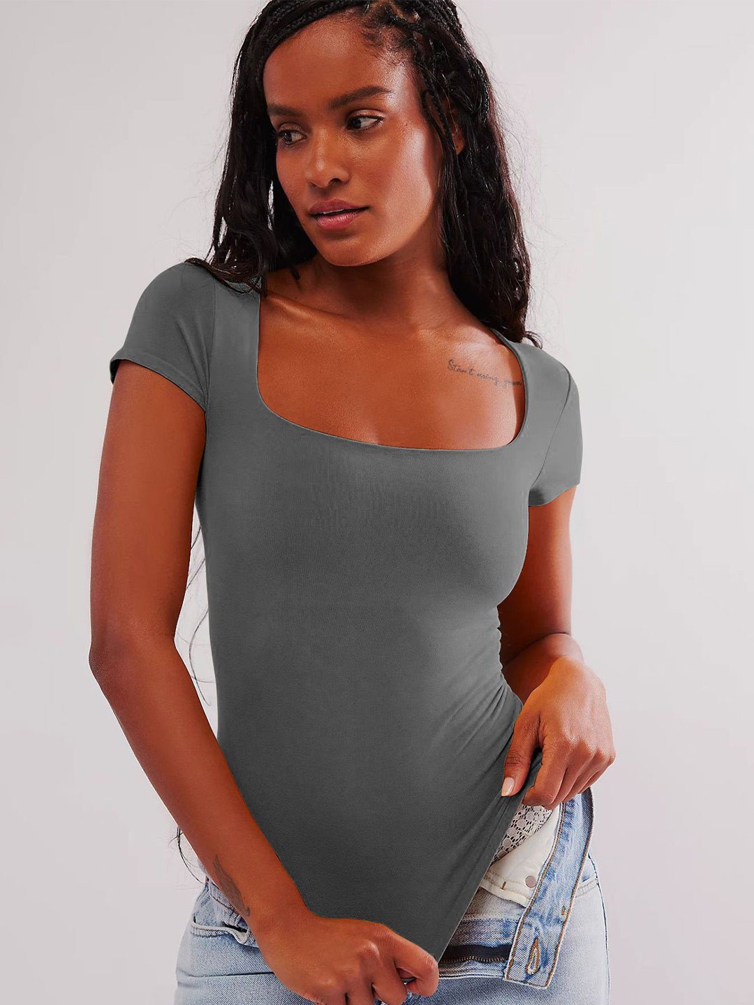 

HERE&NOW Print Tank Top, Grey
