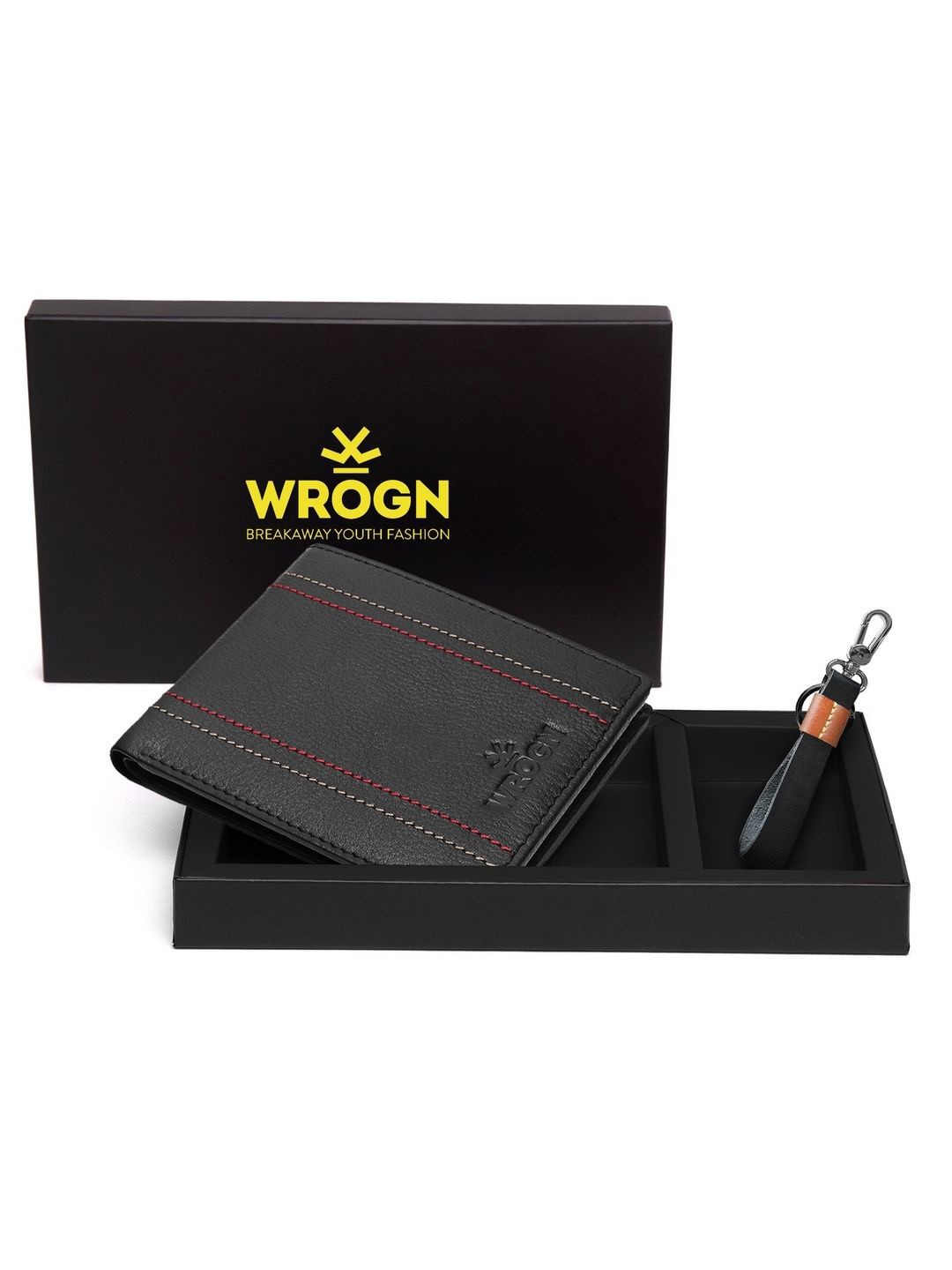 

WROGN Men Accessory Gift Set of, Black