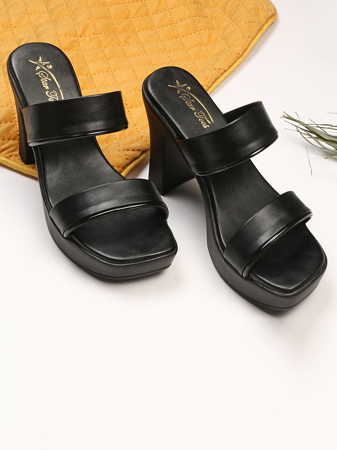 

STARTOES Work Platform Sandals, Black