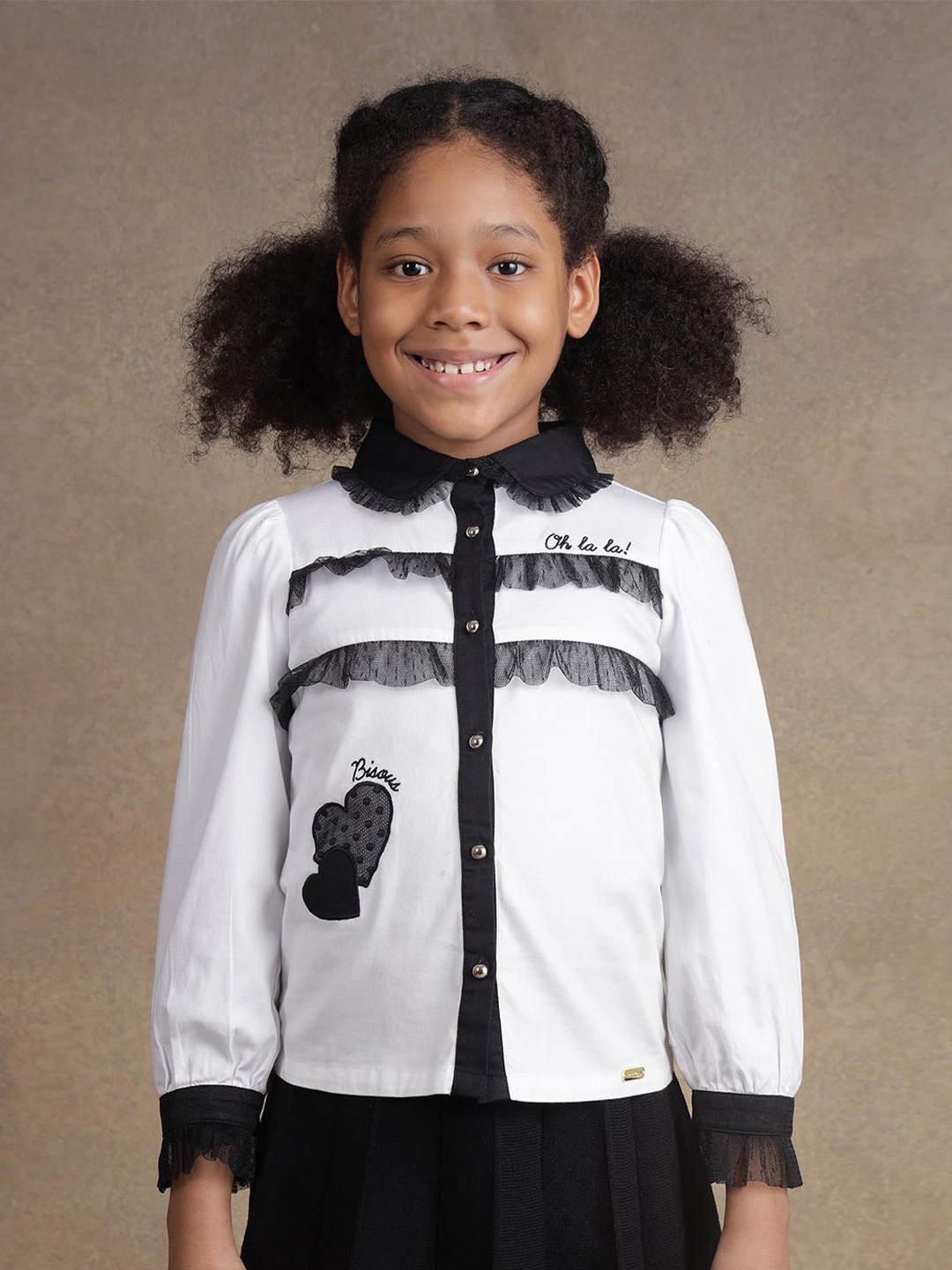 

One Friday Cotton Shirt Style Top, White