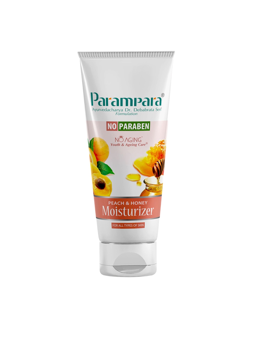 

Parampara Ayurved Peach & Honey Moisturizer For Anti-Ageing - 100ml, White